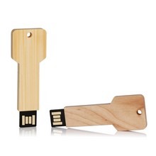 Houten USB-stick sleutel