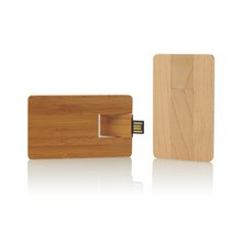 Houten USB-stick Creditcard