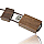 USB stick Environment ,  walnut