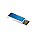 Mini USB stick Shuffle, blauw