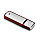 USB stick Classic,  transparant rood