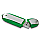 USB stick Manja,  transparant groen