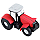 USB stick Tractor, rood