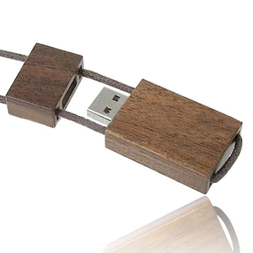USB stick Environment ,  walnut
