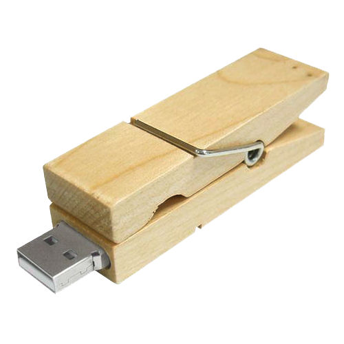 USB stick Wasknijper, maple