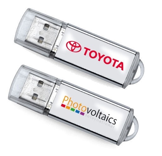 Een luxe USB-stick met doming voor promotie