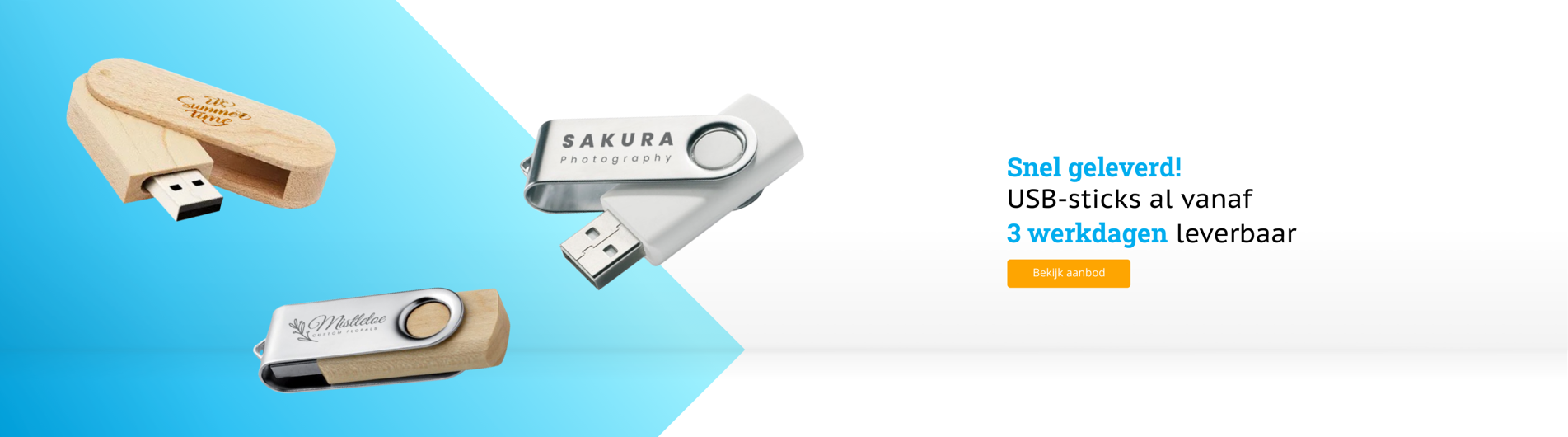 Usb sticks snel geleverd